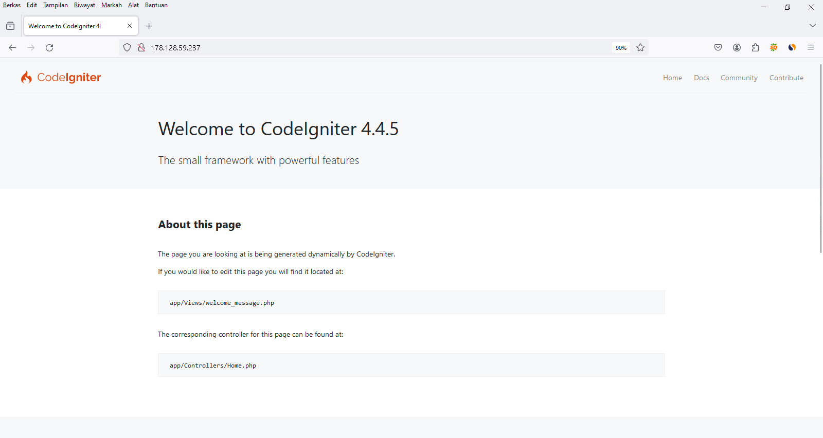 Cara Menginstall Codeigniter 4 Di Ubuntu 22.04 LTS Server Menggunakan Apache Dan PHP 8.3