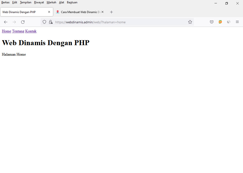 Cara Membuat Web Dinamis Dengan PHP dan HTML
