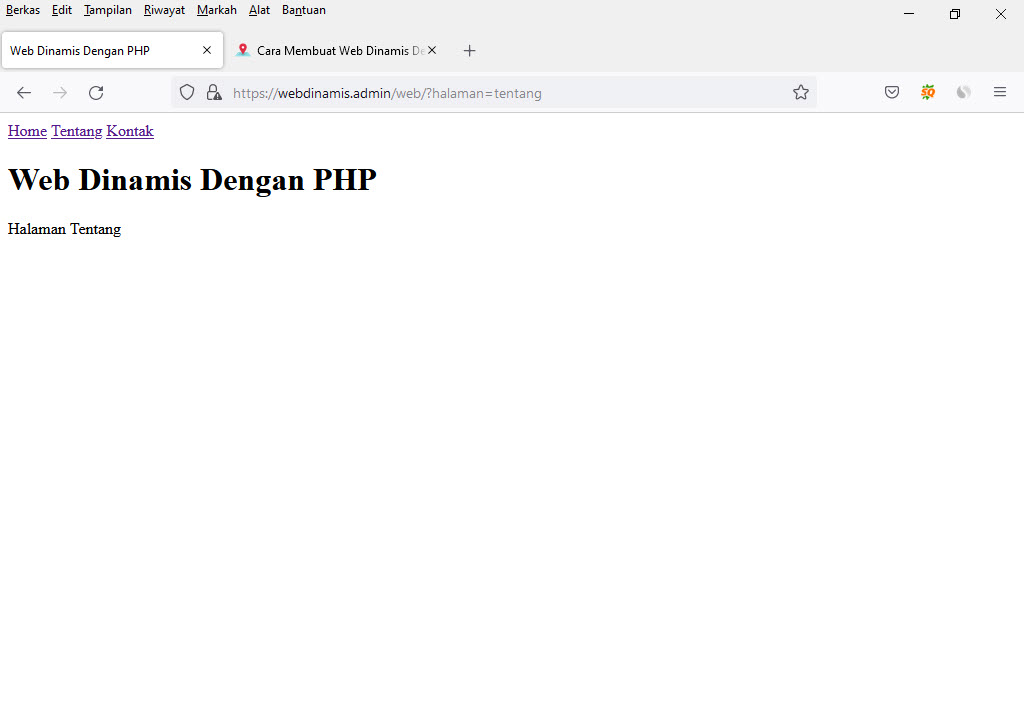 Cara Membuat Web Dinamis Dengan PHP dan HTML